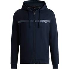 BOSS Cotton Terry Zip-Up Hoodie - Foil-Print