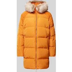 Arancione - Donna Cappotti Tommy Hilfiger Steppmantel Mit Kapuze - Orange