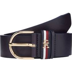 Tommy Hilfiger Women Belts Tommy Hilfiger Logo Leather Belt - Space Blue