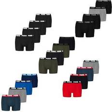 Puma White Men's Underwear Puma Pack of 4 Everyday Hipsters in Cotton - Blue/Grey