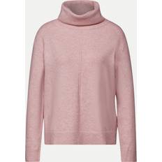 Dame - Pink - Polotrøjer Sweatere Street One Rollkragen Sweater - Rose Meliert