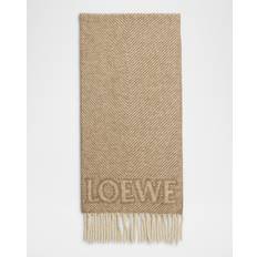 Loewe Logo Fringe Wool-Blend Scarf - Cashmere/Silk