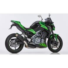 Shark src 4 auspuff super short passend für kawasaki z900 (70 kw) 2020-2024 Schwarz 360 mm