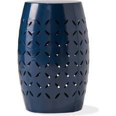 Blue Outdoor Side Tables Garden & Outdoor Furniture GDF Studio Lilly 12 Inch Outdoor Side Table