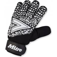 Mitre Målvaktshandskar Mitre Miter Unisex Adult Logo Goalkeeper Gloves svart/vit