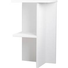 Gwyneth Natbord 36 cm Hvid Sengebord