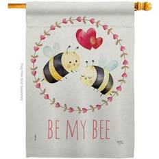 Breeze Decor Be My Bee Springtime Double-Sided House Flag