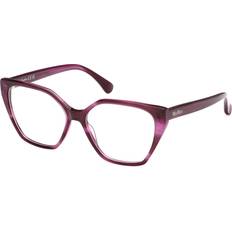 Max Mara Kvinna MM5085 Ramramar Acetat Violett Geometrisk Normal