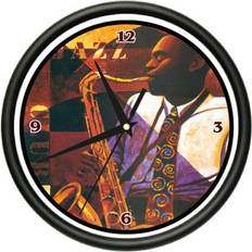 Clocks SignMission JAZZ CLUB Music Sax Player Wall Clock