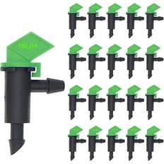 Green Irrigation Parts Ziediop 100 Pack 4 GPH Flag Irrigation Dripper Emitter 16L/H