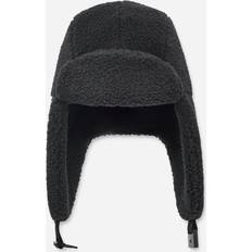 Polyester Chapeaux UGG Fluff Trapper Hat - Black