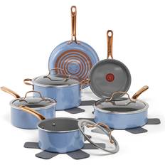 T-fal Preserve Ceramic Non-Stick 13 Pots Cookware Set with lid