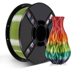 3D Printing Kingroon Silk PLA 3D Printer Filament, Dimensional Accuracy 0.03 mm, 1 kg Spool(2.2lbs) PLA Shiny Filament 1.75 mm (Candy)