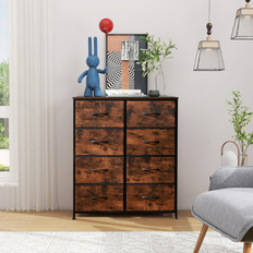 Ebern Designs Wood Chest of Drawers Ebern Designs Tall Dresser 36.5 H X 31.4 W X 11.7 D Chest of Drawer