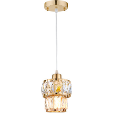 Mercer41 1-Light Crystal Drum Light Pendant Lamp