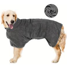 Pets Temu Adjustable Dog Bathrobe Towel 1 pc