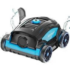 Wybot Winny Store, Robotic Pool Cleaner Cordless Pool Vacuum Robot with 45W Boosted Power 130Mins Superior Endurance for Above/Inground Pools Up to 1300 Sq.ft (Black and Blue)