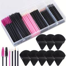 Temu Makeup Brush Kit With Storage Box - 100pcs