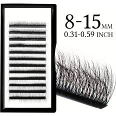 Temu Fluffy 5D Multilayer Eyelashes - Wispy/Black