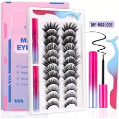 Temu Reusable False Eyelashes Set - Halloween