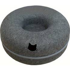 Temu Cozy Donut Cat Tunnel Bed 7.5 lbs