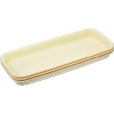 Planters Accessories Uxcell Plastic Rectangular Flower Drip Tray 15.75 x 6.69 in Set of 3