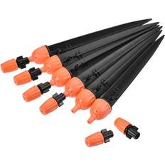 Orange Irrigation Parts Uxcell Double Head Adjustable Drip Emitters 8 Pack