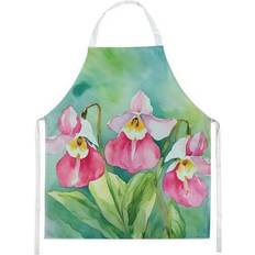 Unisex - White Slippers Carolines Treasures Unisex Minnesota Pink White Ladys Slippers - Watercolor Apron