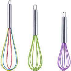 Green Whisks Zocasl 3 Pack Very Sturdy Kitchen Silicone Set Whisk