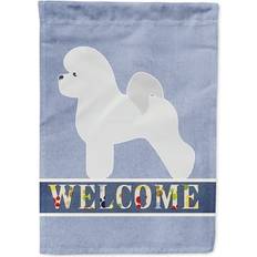 Garden & Outdoor Environment Carolines Treasures Bichon Frise Welcome Flag Garden Size
