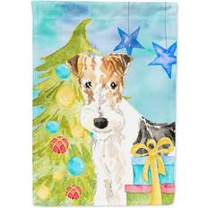 Garden & Outdoor Environment Carolines Treasures Christmas Tree Fox Terrier Flag Garden Size