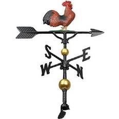 Garden & Outdoor Environment Aluminum Deluxe 3D Rooster Weathervane 32 in