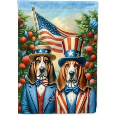 Garden & Outdoor Environment Carolines Treasures All American Basset Hound Garden Flag 11.25 in x 15.5 in