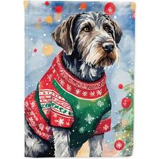 Garden & Outdoor Environment German Wirehaired Pointer Christmas Garden Flag 11.25 in x 15.5 in
