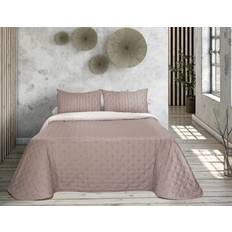 Hør Dynebetræk Reina Sengelinned Quilt Tejidos Reina Triana 180 x 270 cm Dynebetræk Pink, Beige