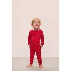 Pyjamas eberjey Printed Long Sleeve Pj Set - Winter Wonderland Haute Red/IV