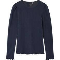 Elastane Blouses & Tunics Children's Clothing Name It Organic Cotton Long Sleeved Top