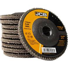 JCB Metal 36 Grit Flap Discs 115mm 10 Pack