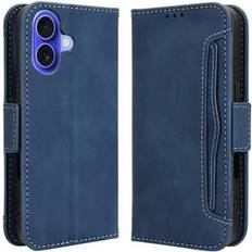 MTP Products iPhone 16 Plus Plånboksfodral För Korthållare Blå