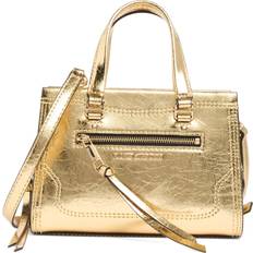 Marc Jacobs Gold Handbags Marc Jacobs Crinkle Cruiser Metallic Satchel - Gold