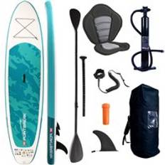 M.Y 10ft Inflatable Stand Up Paddle Board with Full SUP Accessories Blue