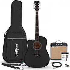 Gear4music Cutaway Left Handed Electro Acoustic Guitar