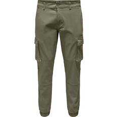 Only & Sons Cargo Pants Only & Sons Cam Stage Cargo Cuff Pants Deep Lichen Green