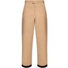 Velluto a coste Pantaloni Palm Angels Cotton Straight-Leg Trousers - Neutrals