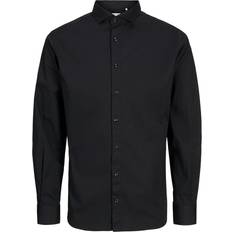 Skjortor Jack & Jones Jaxon Stretch Shirt LS Black