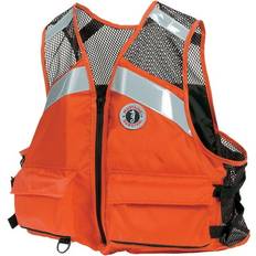 Men Work Vests Mustang Survival Industrial Mesh Vest - Orange