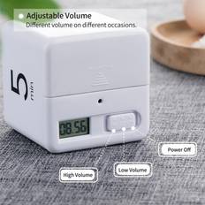 Tomtop Jms Portable Cube Timer 15-20-30-60 Hvit Kjøkkentimer