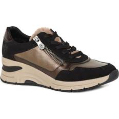 Rieker Black Trainers Rieker Seattle Womens Trainers - Black/Bronze