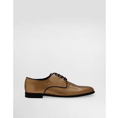 Bronze Derby Dolce & Gabbana Calfskin Derby Shoes Man Lace-ups Bronze