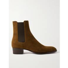 Saint Laurent Kängor & Boots Saint Laurent Wyatt Suede Chelsea Boots - Men - Brown